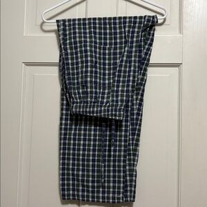 Nautica 3 pockets cotton plaid Pajama Pants  -flaw